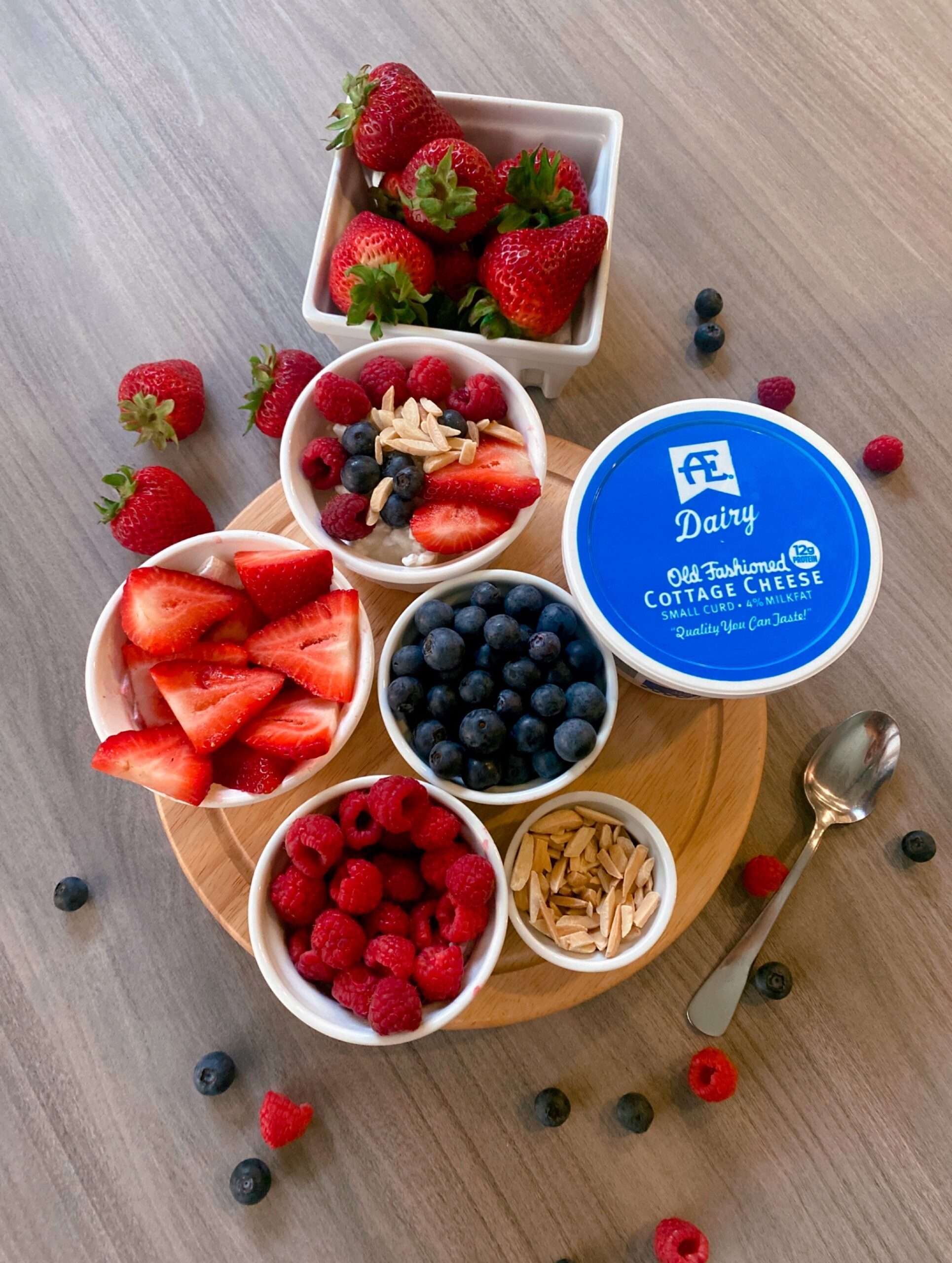 Fruit & Cottage Cheese Board AE Dairy Sponsor